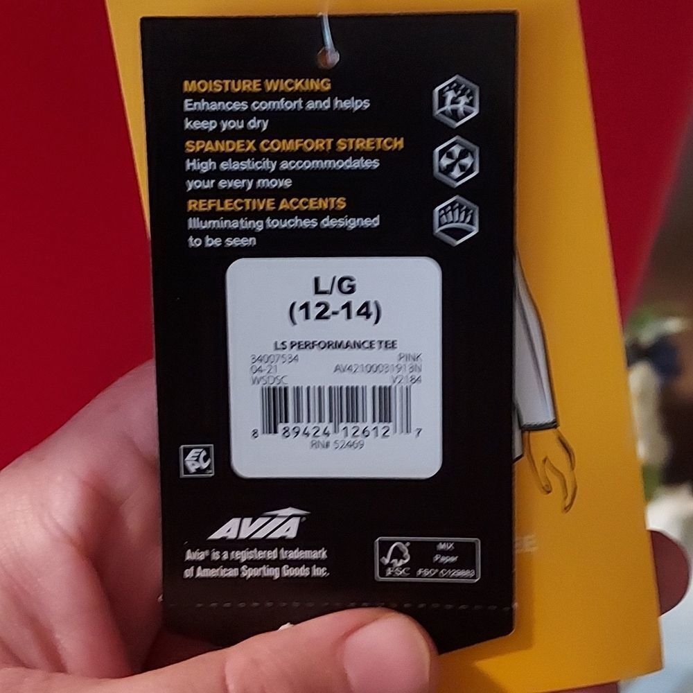 AVIA performance tee size L (12-14) new with tag - Picture 11 of 12